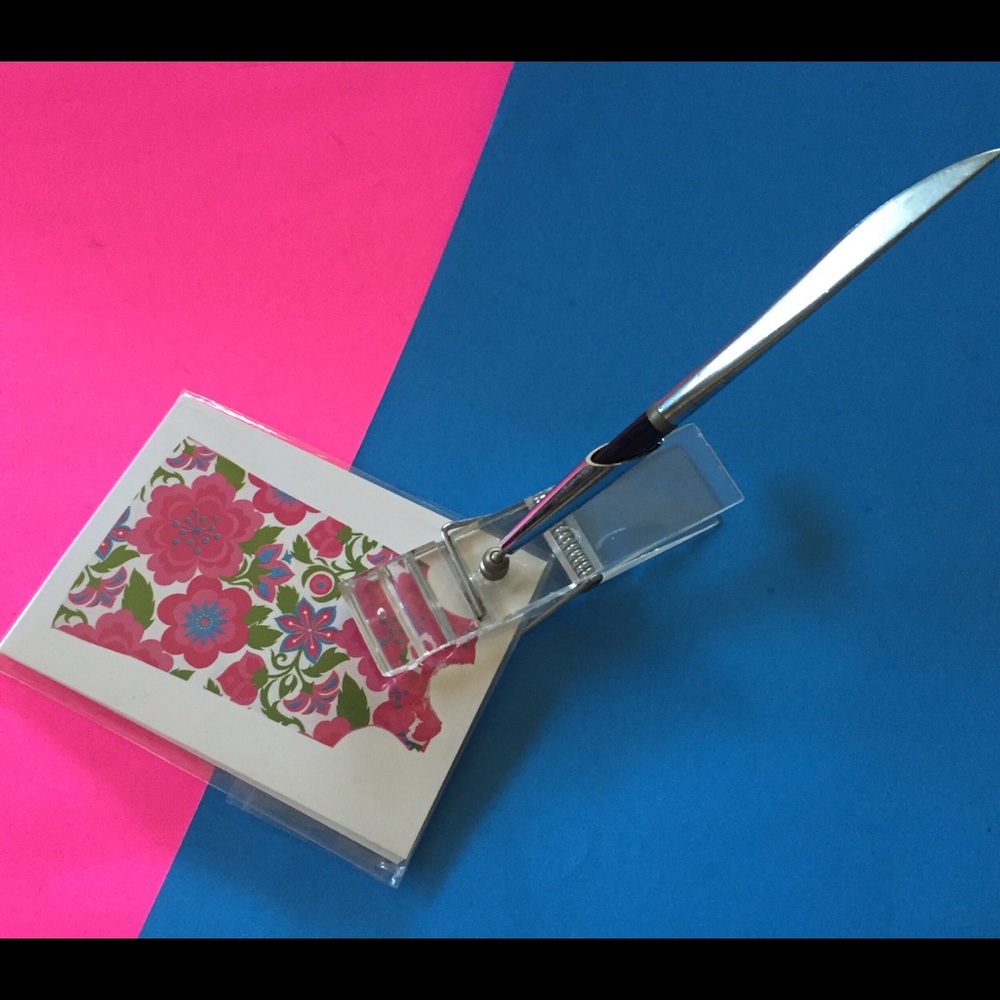 Vintage note and pen